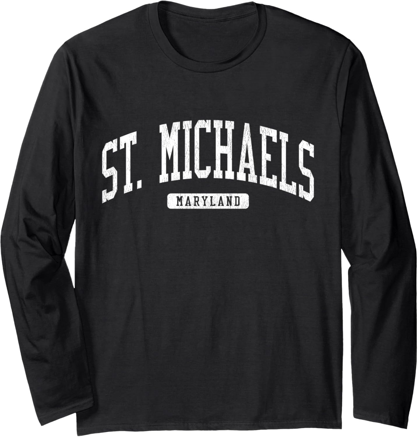 St. Michaels Maryland MD JS03 College University Style Long Sleeve