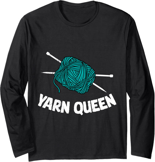 Yarn Collection YARN QUEEN Funny Yarn Collector Long Sleeve