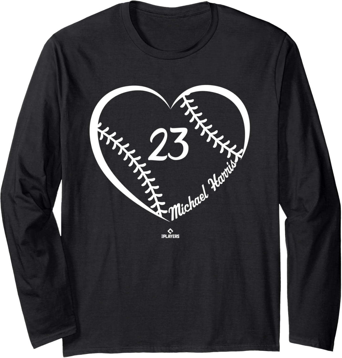 Baseball Heart Number Michael Harris MLBPA Long Sleeve