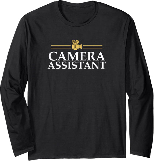Camera Assistant Film-Crew Filmmaker Shirt Long Sleeve