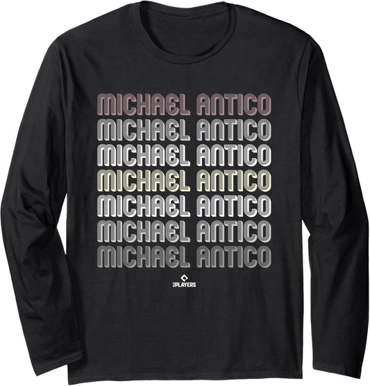 Retro Repeat Michael Antico Prospect Baseball Fan Gear Long Sleeve