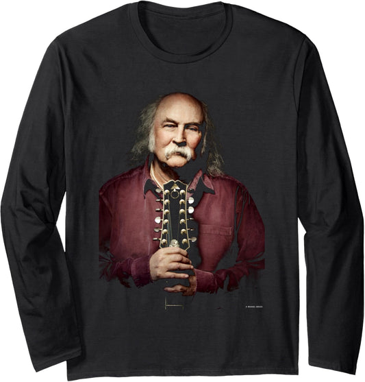 David Crosby 12 String Photo by Michael Grecco Long Sleeve