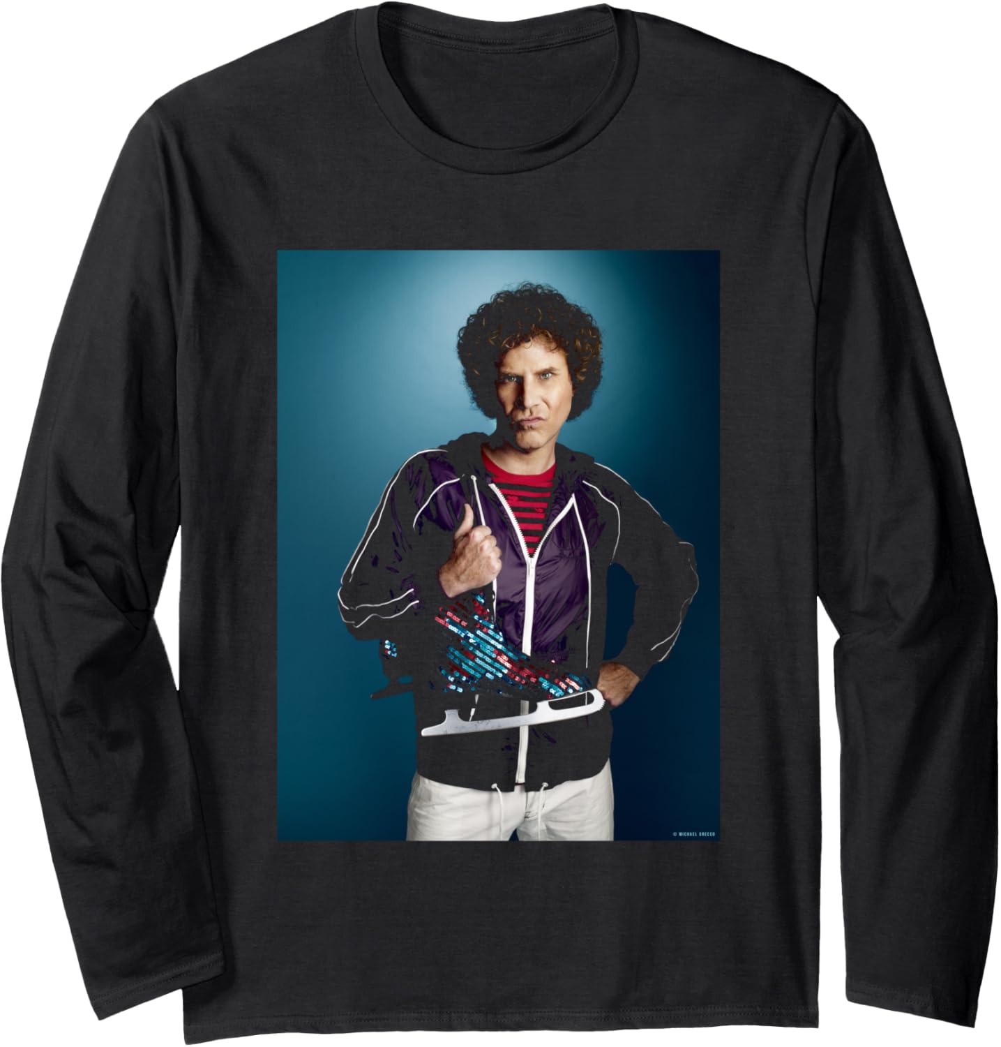 Blades Of Glory Will Ferrell Skates By Michael Grecco Long Sleeve