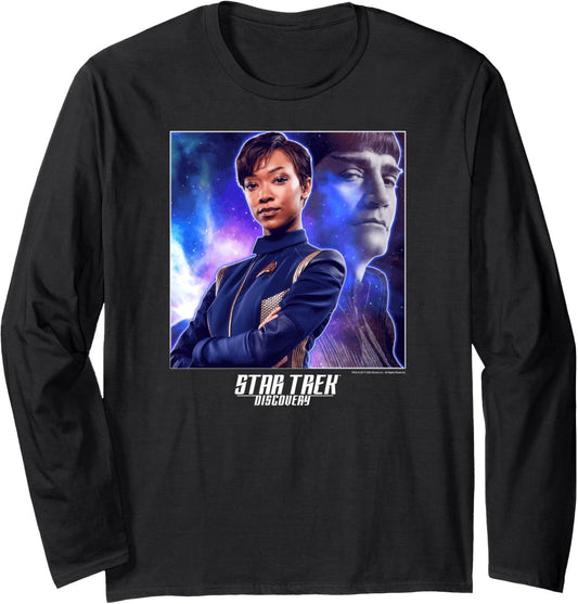 Star Trek Discovery Michael Sarek In Space Long Sleeve Tee Long Sleeve