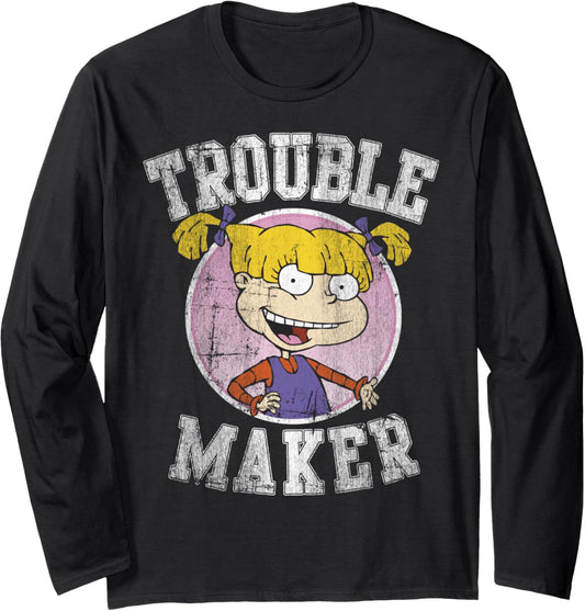 RugRats Angelica Trouble Maker Circle Logo Long Sleeve Long Sleeve