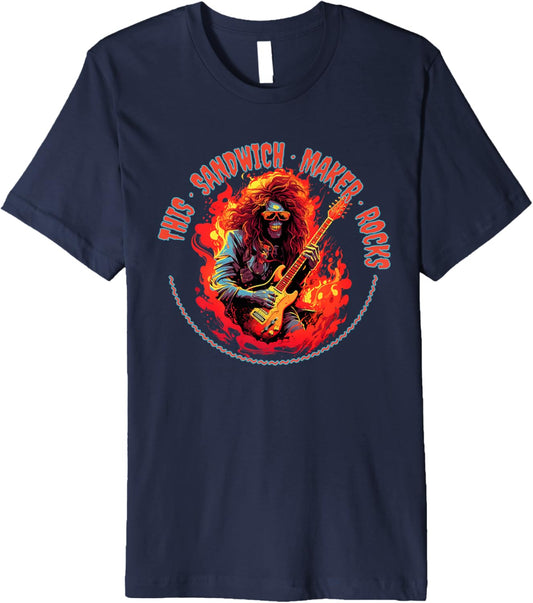 This Sandwich Maker Rocks Funny Musician Premium