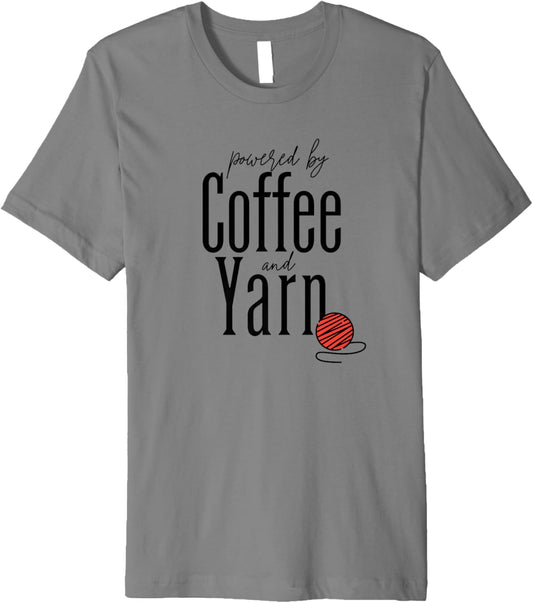 Powered By Coffee and Yarn Premium