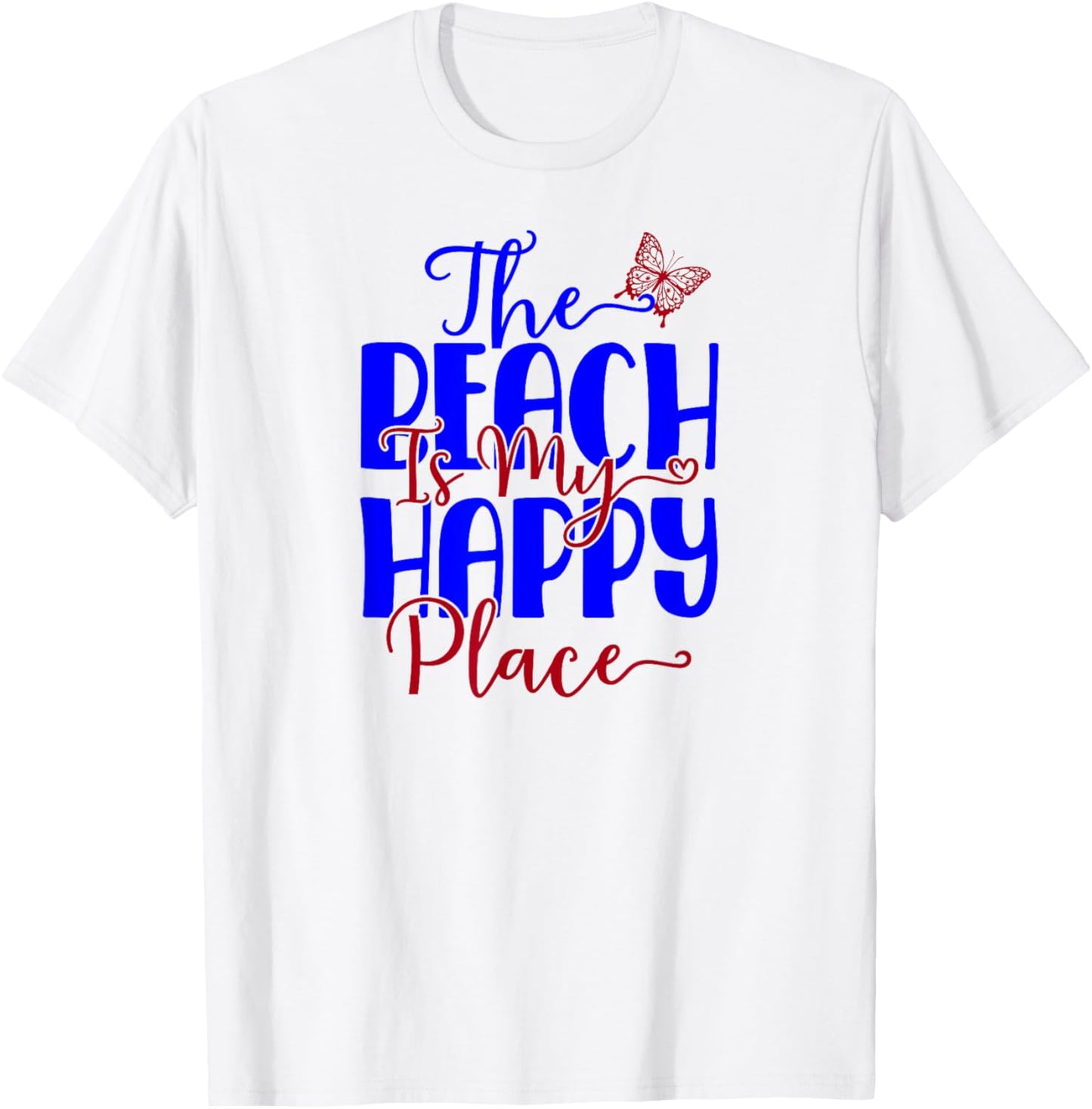 The Beach Is My Happy Place Tropical Summer Vacation