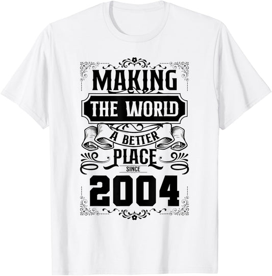 20 Birthday Making the world a better place since 2004
