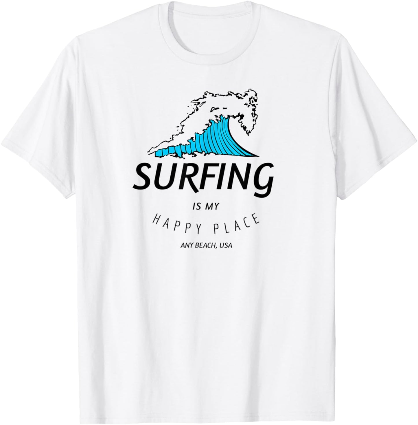Surfing Is My Happy Place, Surfing Tshirt, Surfing