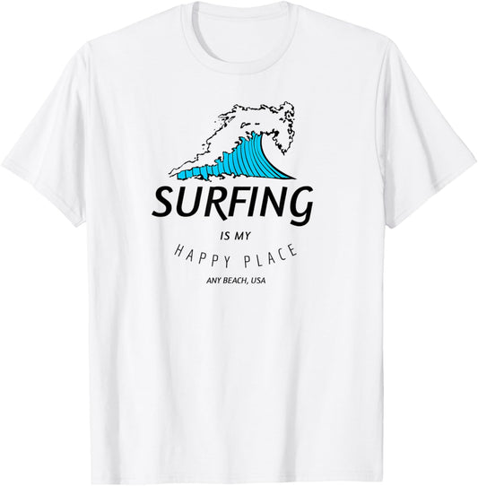 Surfing Is My Happy Place, Surfing Tshirt, Surfing