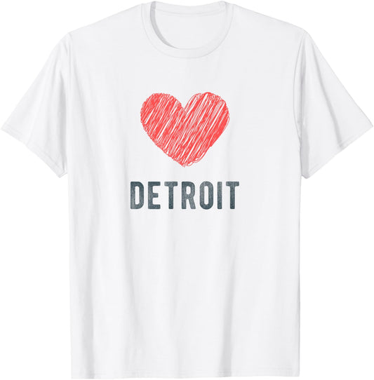 Detroit Heart Love Favorite City or Place
