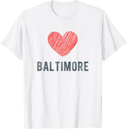 Baltimore Heart Love Favorite City or Place