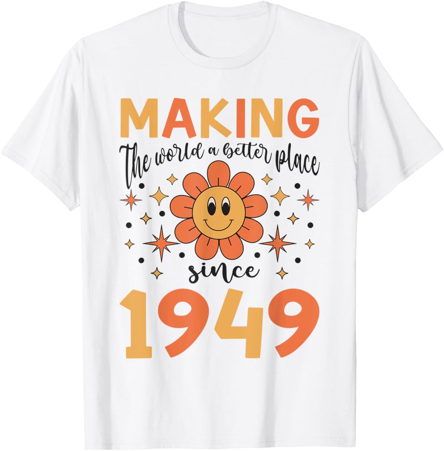 74 Birthday Making the world a better place since 1949