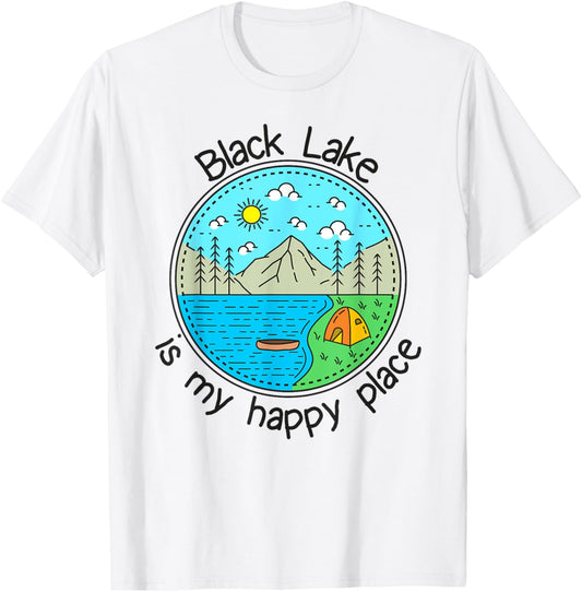 Fishing Boating Camping - My Happy Place Black Lake