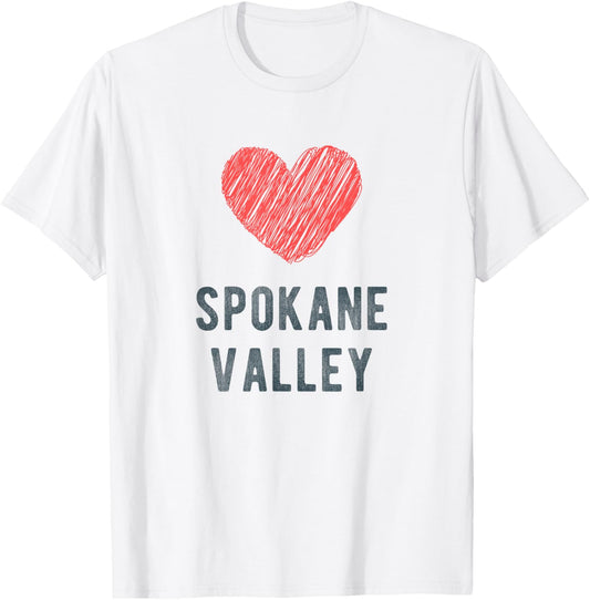 Spokane Valley Heart Love Favorite City or Place