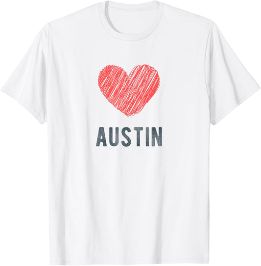 Austin Heart Love Favorite City or Place