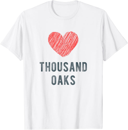 Thousand Oaks Heart Love Favorite City or Place