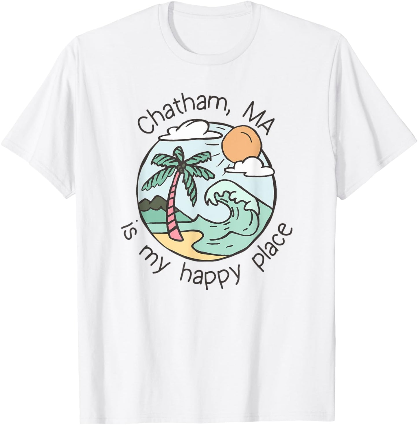 Cute Beach Motiv My Happy Place - Chatham T-Shirt for Men Women Kids