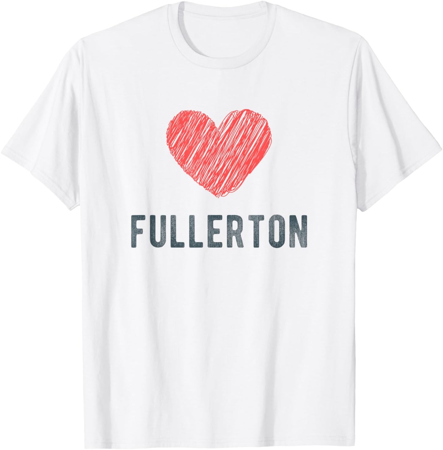 Fullerton Heart Love Favorite City or Place