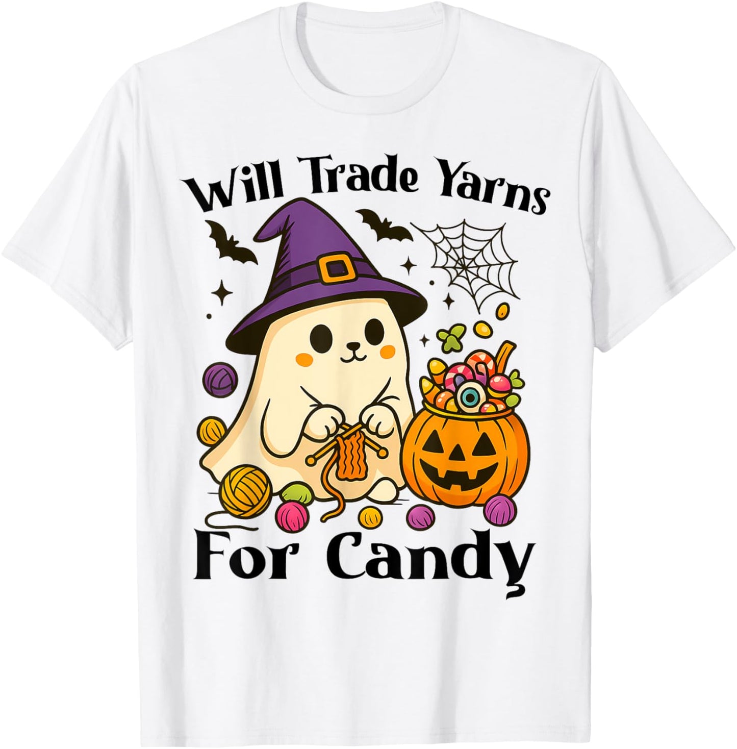Funny Halloween Knitting Trade Yarns Candy Trick or Treat