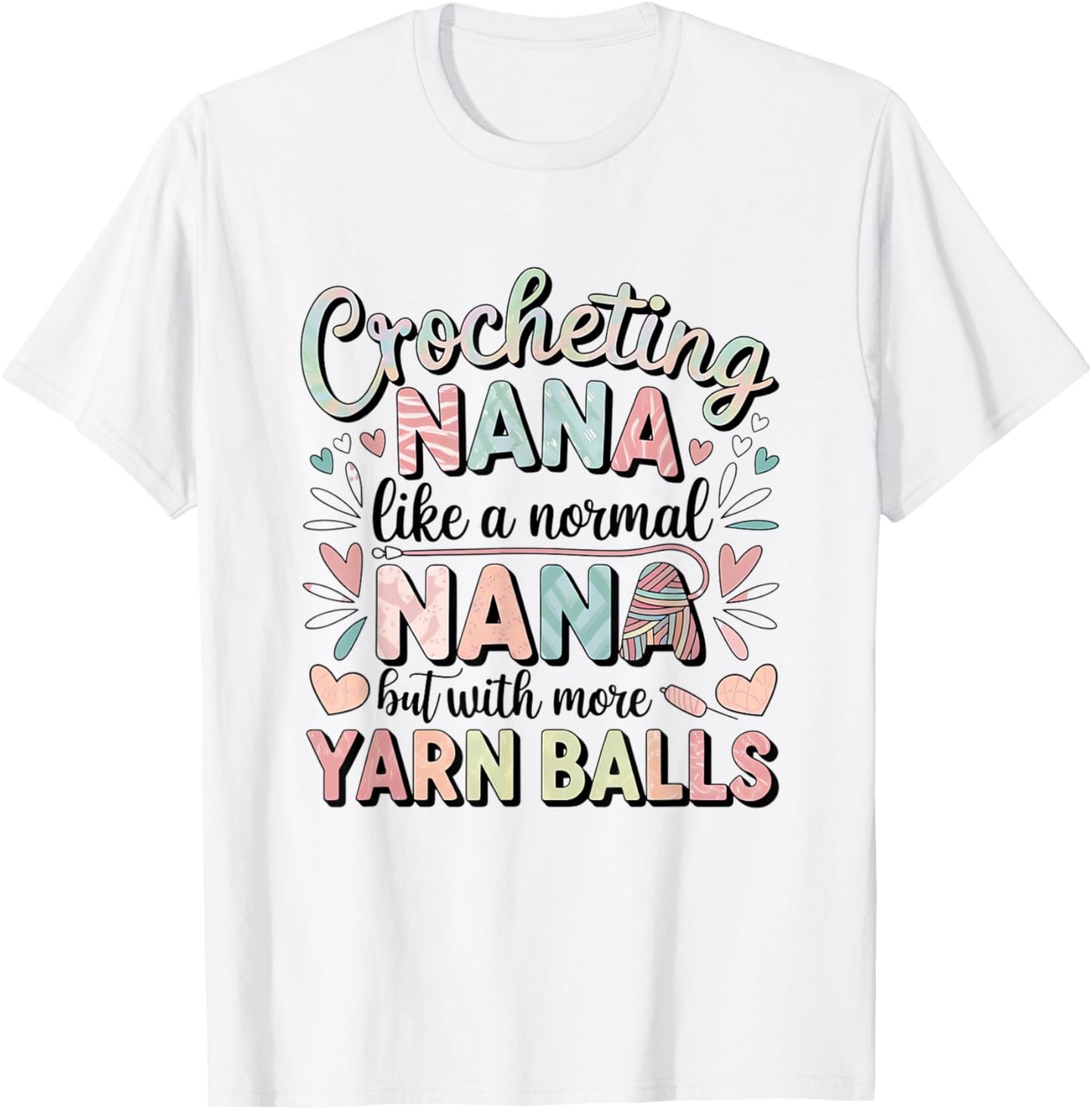 Crocheting Nana Yarn Balls Fun for Grandma