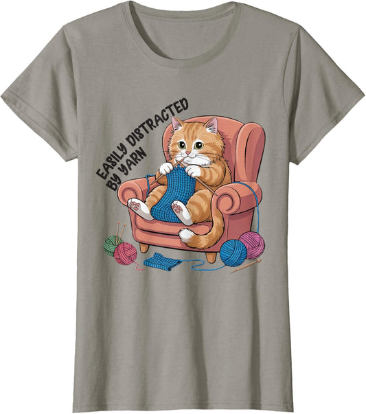 Funny Knitting Lover Yarn Humor Crochet Needleworker for mom