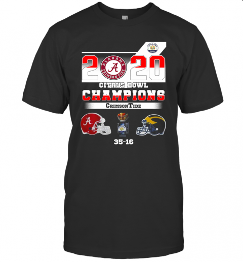 Alabama 2020 Citrus Bowl Champions Crimson Tide 35 16 T Shirt