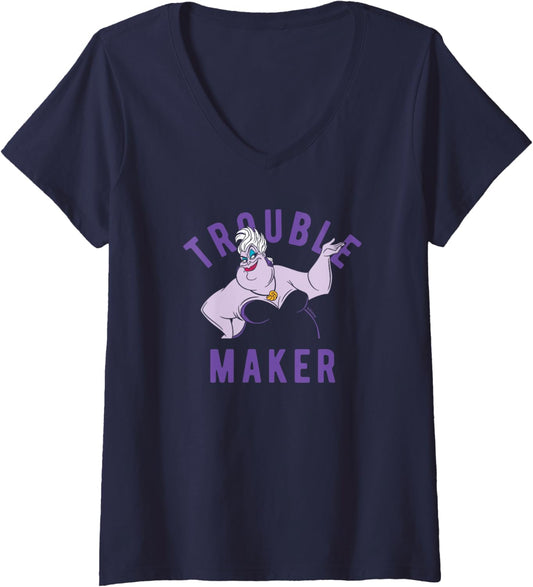 Womens Disney - Ursula Trouble Maker V-Neck