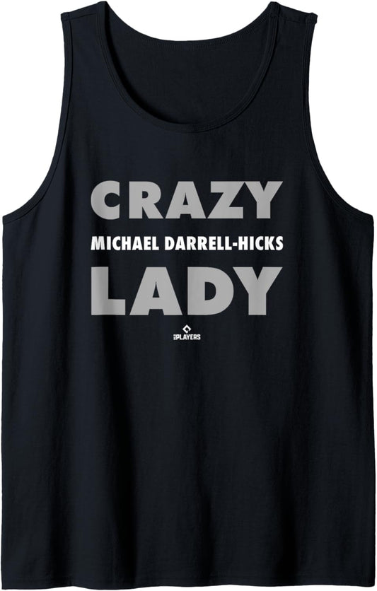Crazy Lady for Michael Darrell-Hicks Prospect Baseball Fan Tank Top