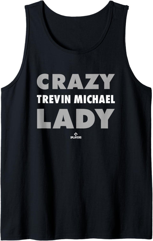 Crazy Lady for Trevin Michael Prospect Baseball Fan Gear Tank Top