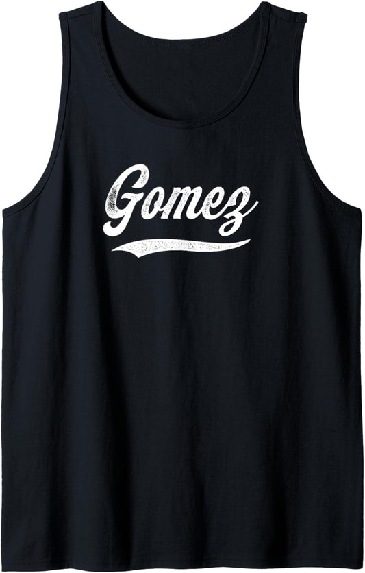 Distressed Script Michael Gomez Prospect Baseball Fan Gear Tank Top