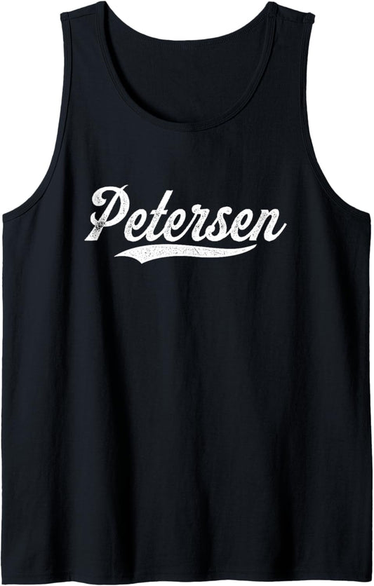 Distressed Script Michael Petersen Prospect Baseball Fan Tank Top
