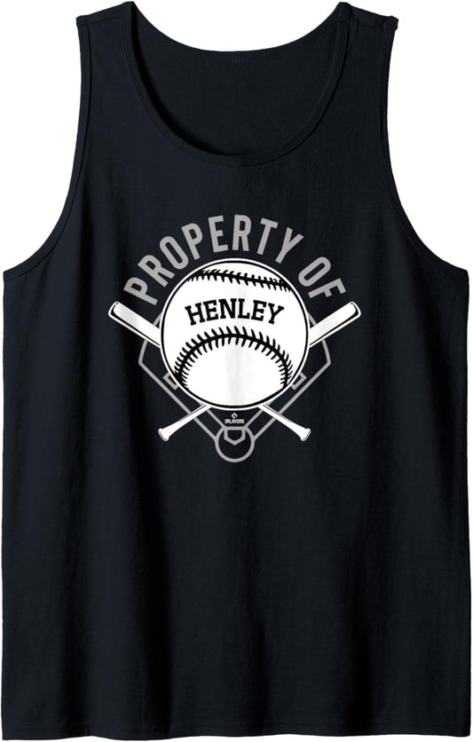 Property of Michael Henley Prospect Baseball Fan Gear Tank Top