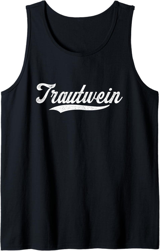 Distressed Script Michael Trautwein Prospect Baseball Fan Tank Top