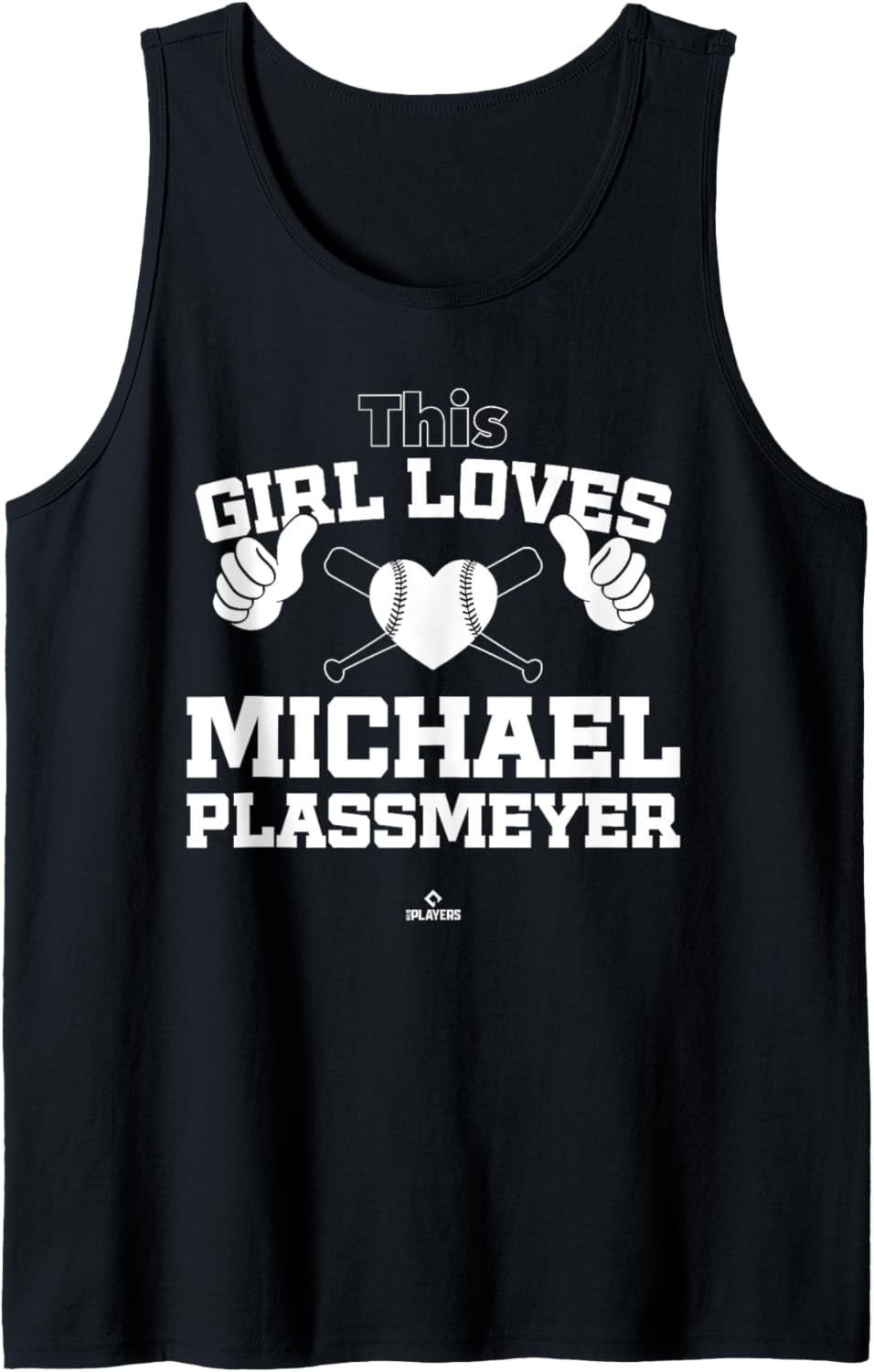 This Girl Loves Michael Plassmeyer Prospect Baseball Fan Tank Top