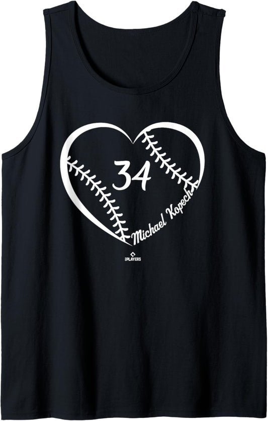 Baseball Heart Number Michael Kopech MLBPA Tank Top