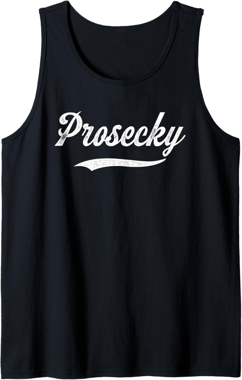 Distressed Script Michael Prosecky Prospect Baseball Fan Tank Top