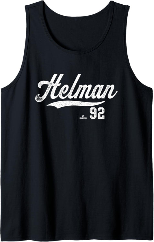 Distressed Swoosh Michael Helman Minnesota Baseball MLBPA Tank Top