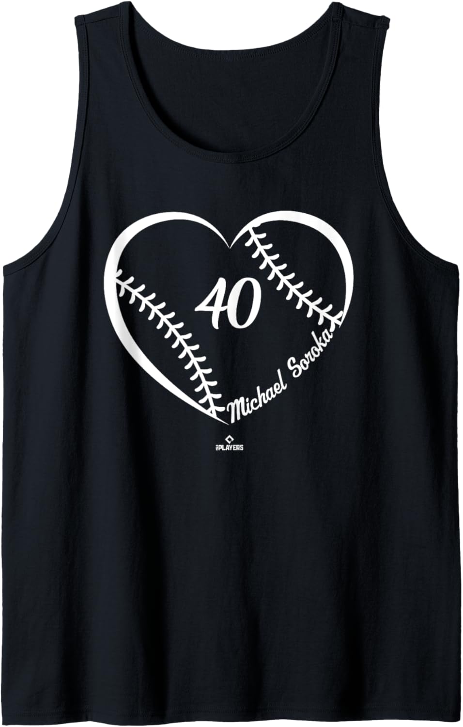 Baseball Heart Number Michael Soroka MLBPA Tank Top