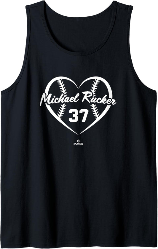 Baseball Heart Number Michael Rucker Chicago MLBPA Tank Top