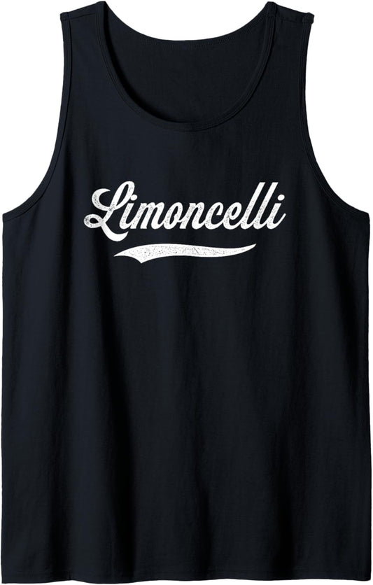 Distressed Script Michael Limoncelli Prospect Baseball Fan Tank Top