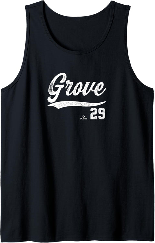 Distressed Swoosh Michael Grove Los Angeles Baseball MLBPA Tank Top