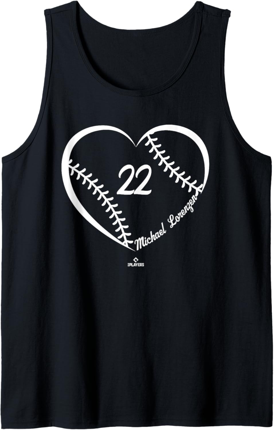 Baseball Heart Number Michael Lorenzen MLBPA Tank Top