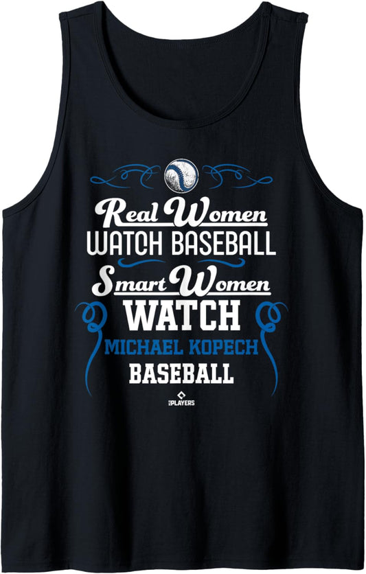 Smart Women Watch Michael Kopech Los Angeles Baseball MLBPA Tank Top