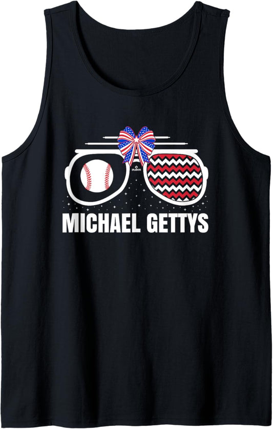 American Glasses Michael Gettys Prospect Baseball Fan Gear Tank Top