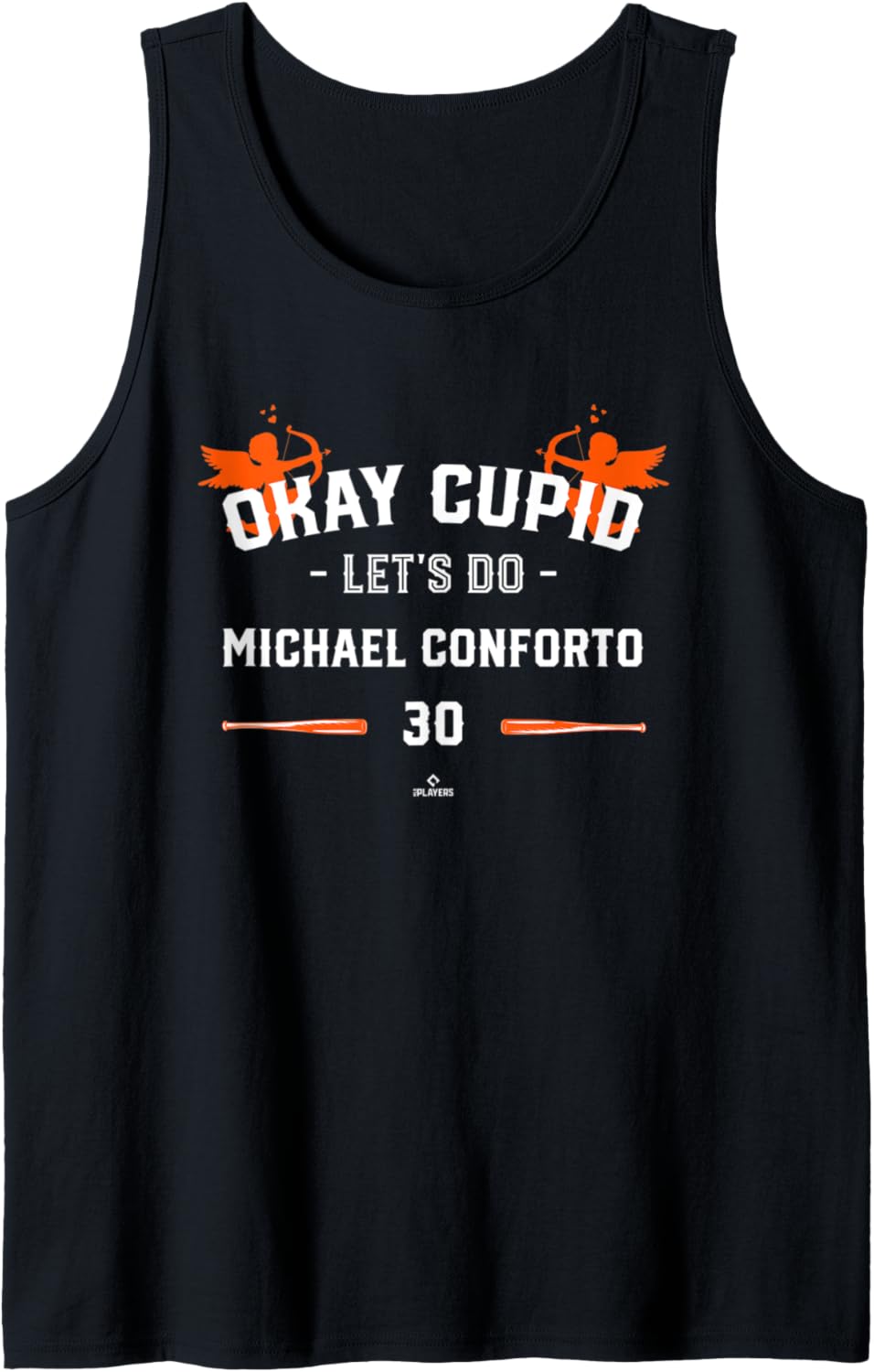 Cupid Let's Do Michael Conforto Baseball Fan Valentines Tank Top