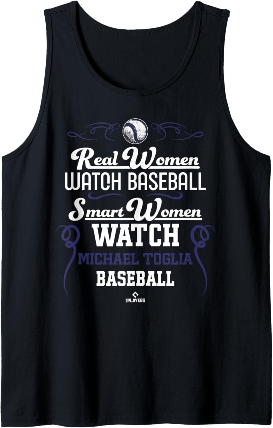 Smart Women Watch Michael Toglia Colorado Baseball MLBPA Tank Top