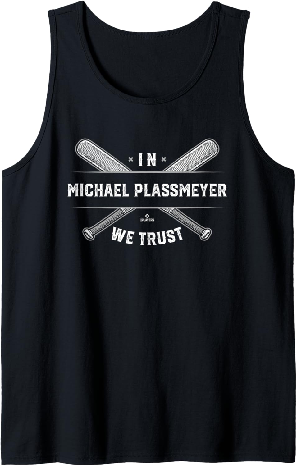 We Trust Michael Plassmeyer Prospect Baseball Fan Gear Tank Top