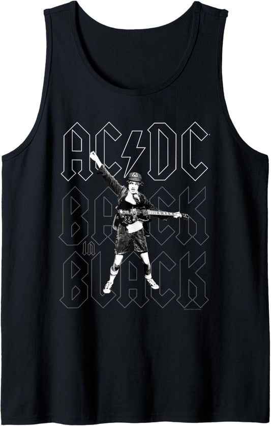 AC\/DC Back in Black Angus Young Photo by Michael Putland Tank Top